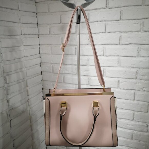 Call it Spring Dusty Rose Fully Lined Zipper Closure Vegan Leather Handbag - Picture 2 of 14
